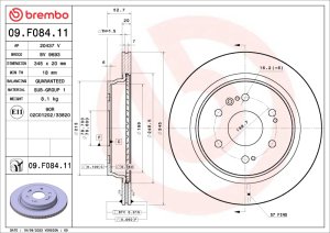 GMC Yukon Brake Rotor (1) - Rear - Brembo OE - UV Coated - `21-`22 GMC Yukon Brake Rotor (1) - Rear - Brembo OE - UV Coated - `21-`22